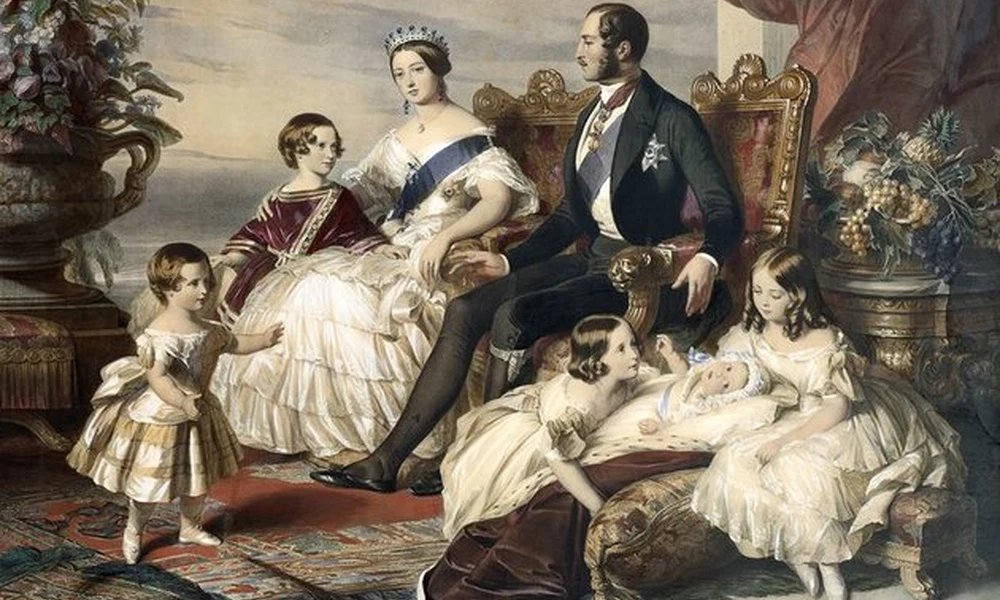 Viktória és családja 1848-ban, Frederick Winterhalter festménye