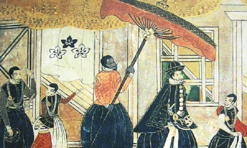 A Nobunaga Oda egyik kedvelt festője által készített kép egyes elképzelések szerint Jaszukét ábrázolhatja