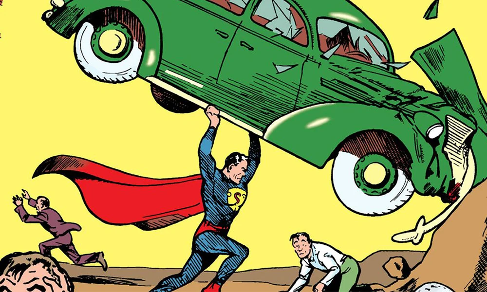 Az első Superman-képregény címlapja