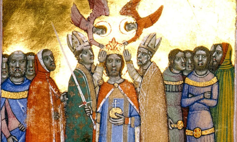 László koronázása