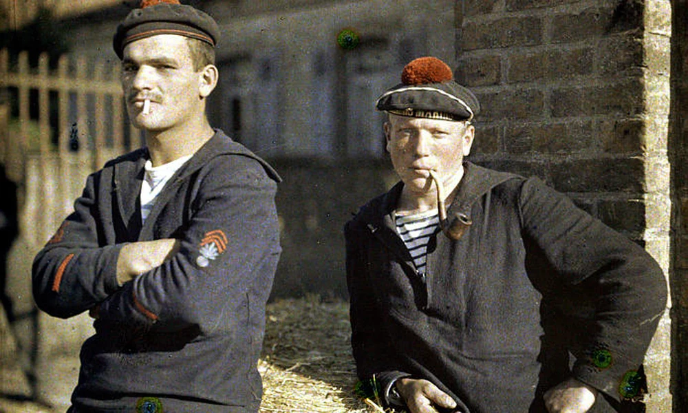 Francia tengerészek Belgiumban, 1917