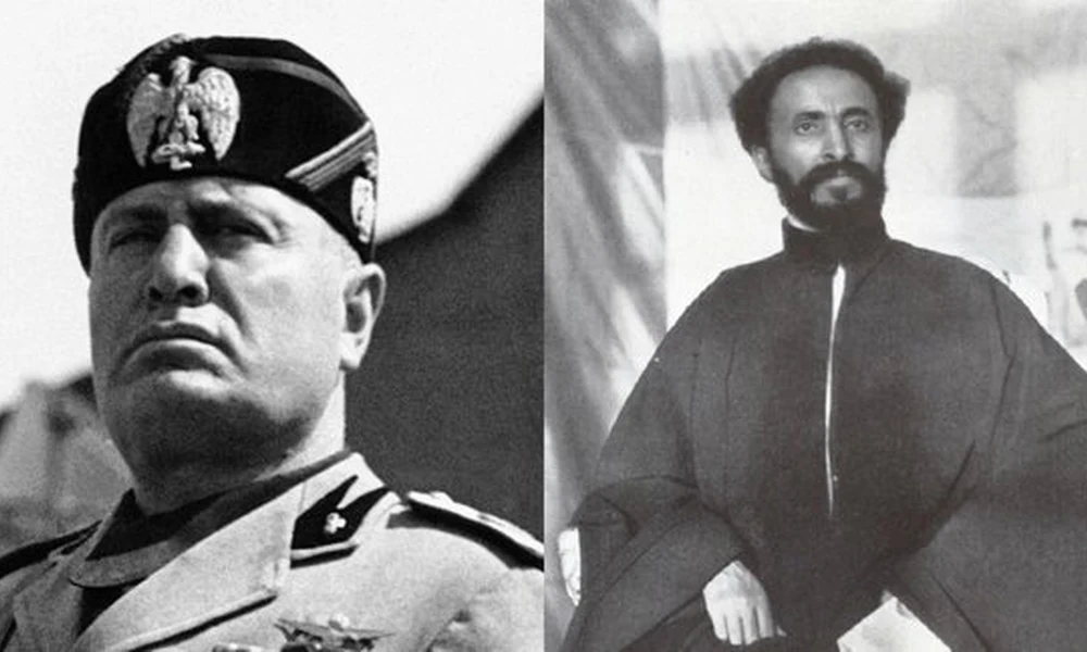 Mussolini és Hailé Szelasszié