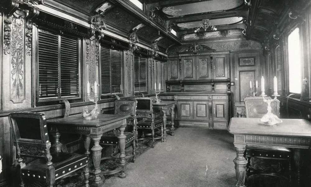 Századfordulós vonatbelső, 1906