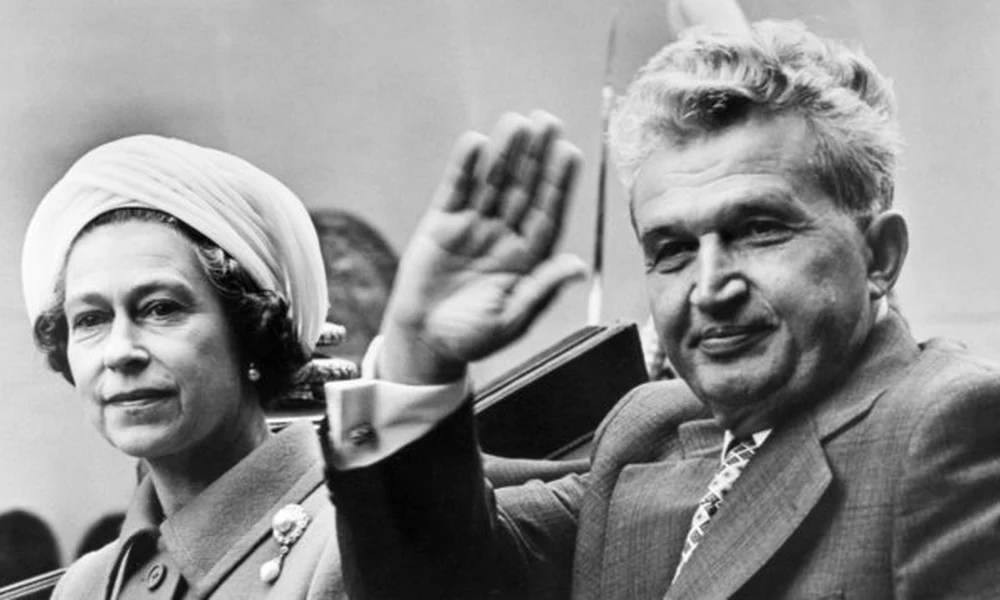 Ceausescu és II. Erzsébet