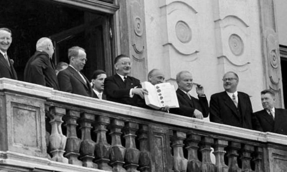 Az 1955-ös Osztrák Államszerződés bemutatása Bécsben