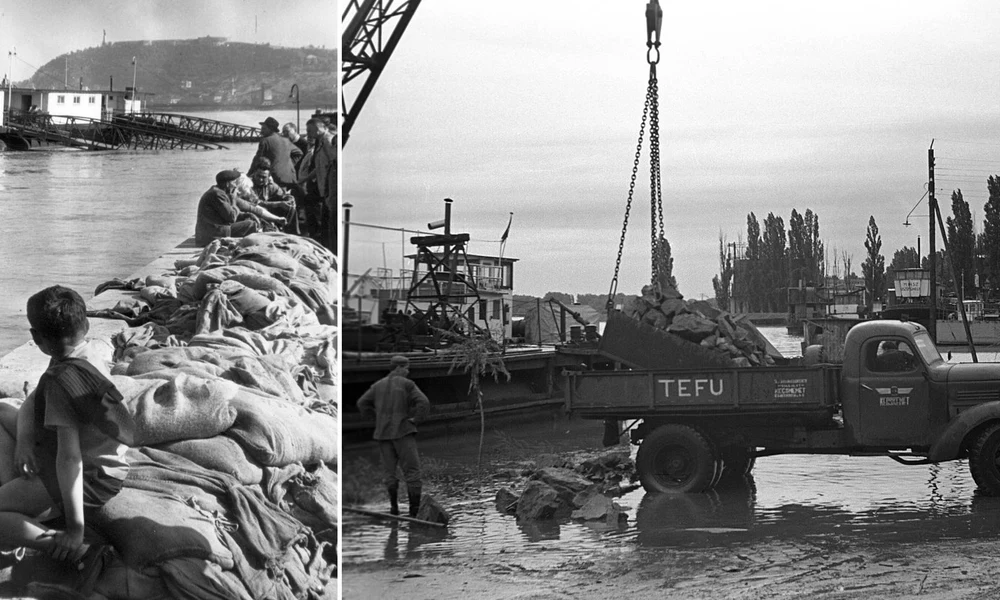 Sugovica (Kamarás-Duna), Halászpart az 1965-ös árvíz idején.