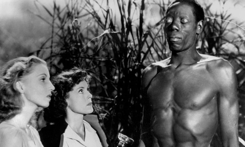Jelenet a Fehér zombi című fekete-fehér amerikai horrorfilmből