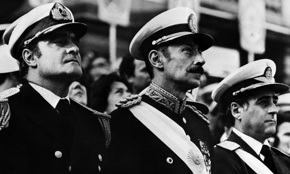 Emilio Massera, Jorge Videla és Orlando Agosti 