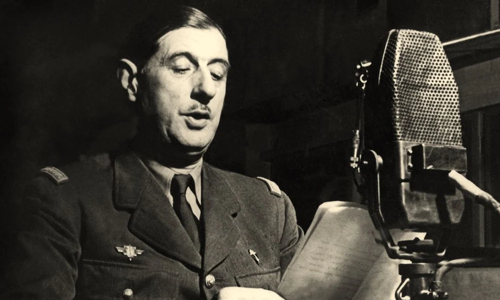 De Gaulle a BBC stúdiójában 1941-ben