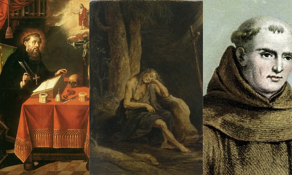 Hippói Szent Ágoston, Egyiptomi Szent Mária és Szent Juniper Serra
