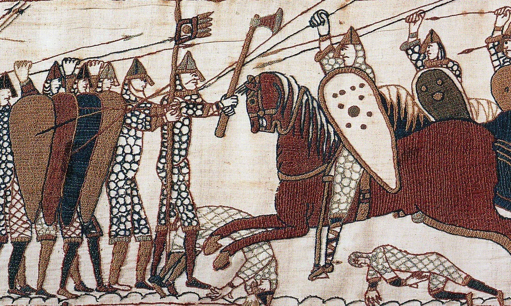 A hastingsi csata ábrázolása a bayeux-i kárpiton