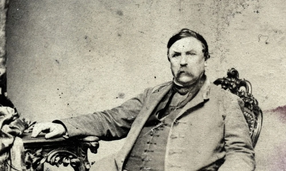 Deák Ferenc portréja, 1861-ben (Fortepan/Gali)