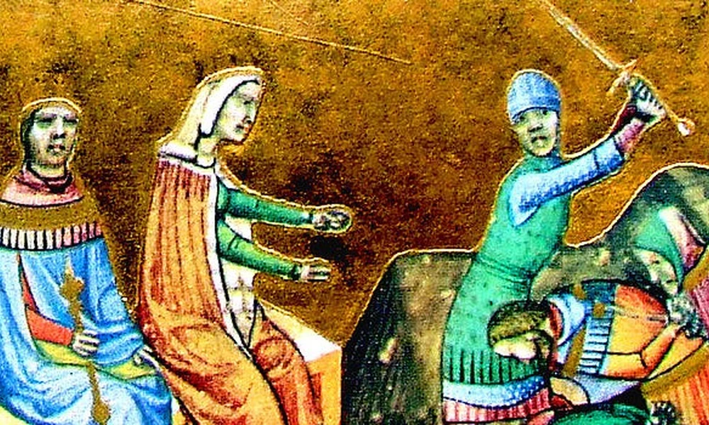 Az aradi mészárlás. Állítólag a királynő, Ilona volt a fő felbujtó.