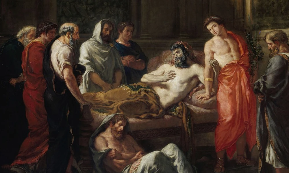 Eugène Delacroix: Marcus Aurelius utolsó szavai