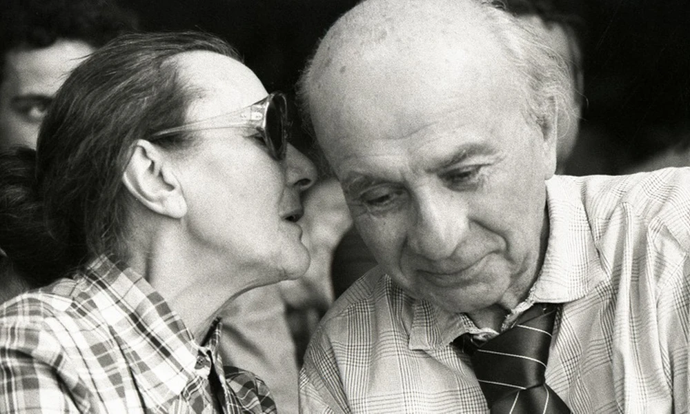 Kozmutza Flóra férjével, Illyés Gyulával 1979-ben
