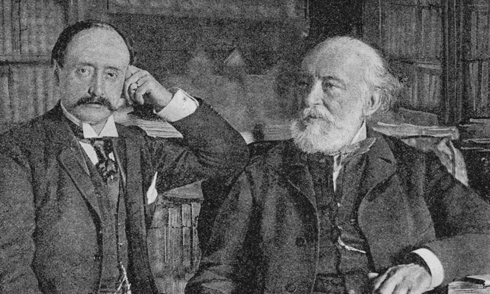Kossuth Ferenc (balra) és Kossuth Lajos (jobbra)