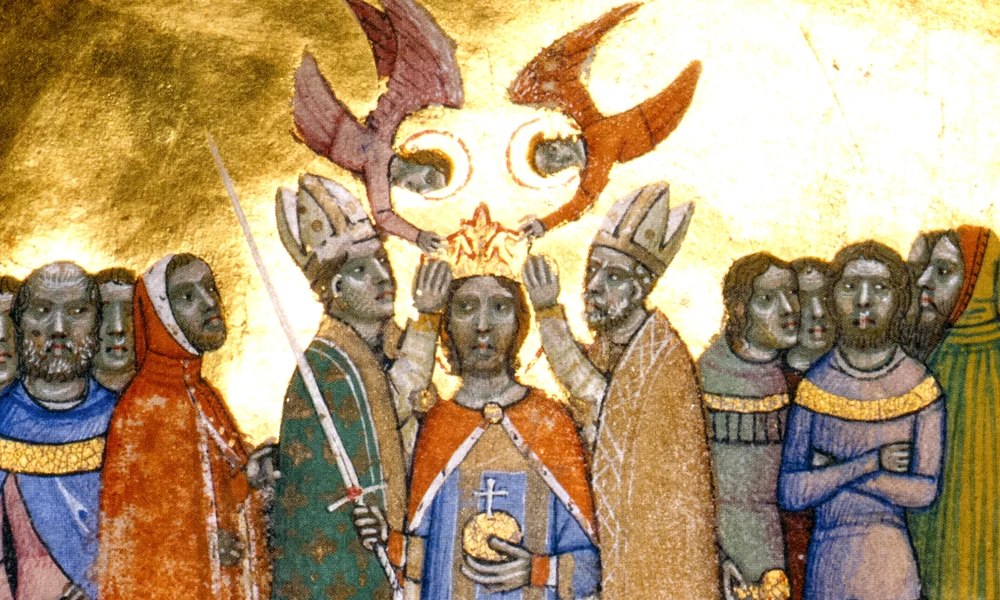 Szent László koronázása (Képes Krónika)
