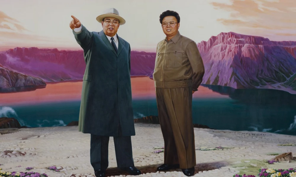 Kim Ir Szen és Kim Dzsongil 