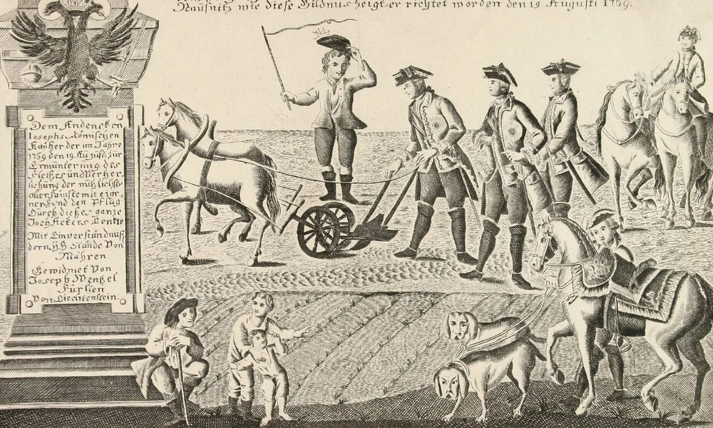 1769. augusztus 19-én Dél-Morvaországban az eke szarvát is megragadta II. József