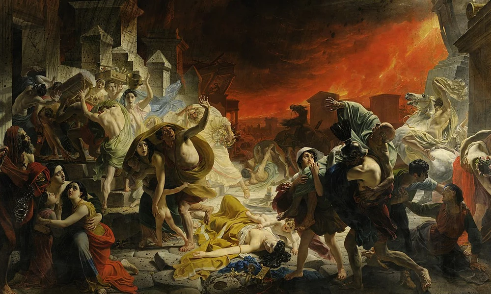 Karl Brullov festménye Pompeji utolsó napjáról