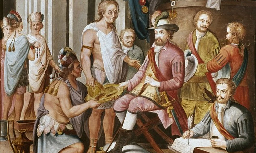 Moctezuma és Cortés