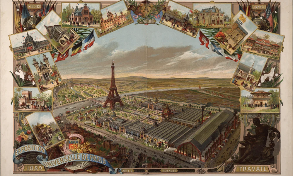 Az Eiffel-torony az 1889-es világkiállításon