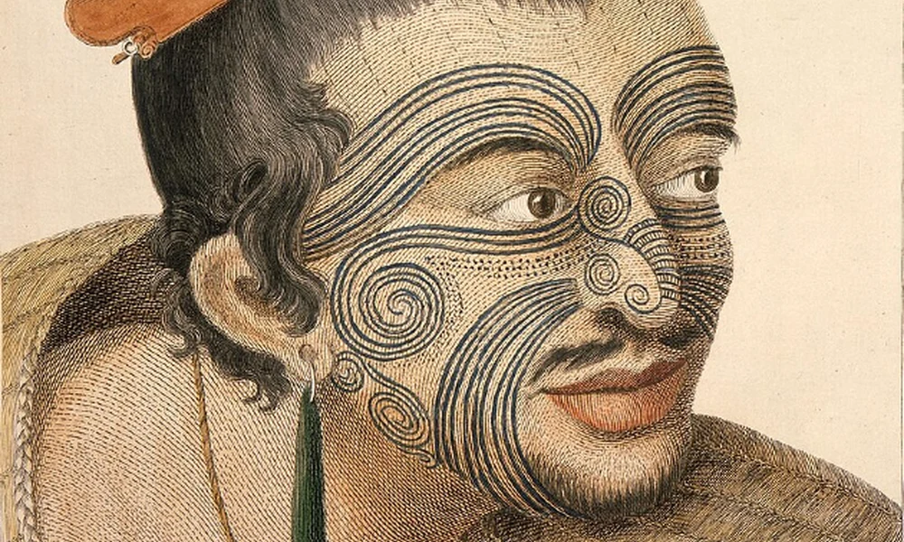 Cook tengerészei ilyen maori tetoválással találkoztak