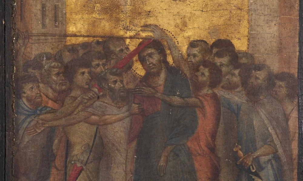 Cimabue: Krisztus kigúnyolása 