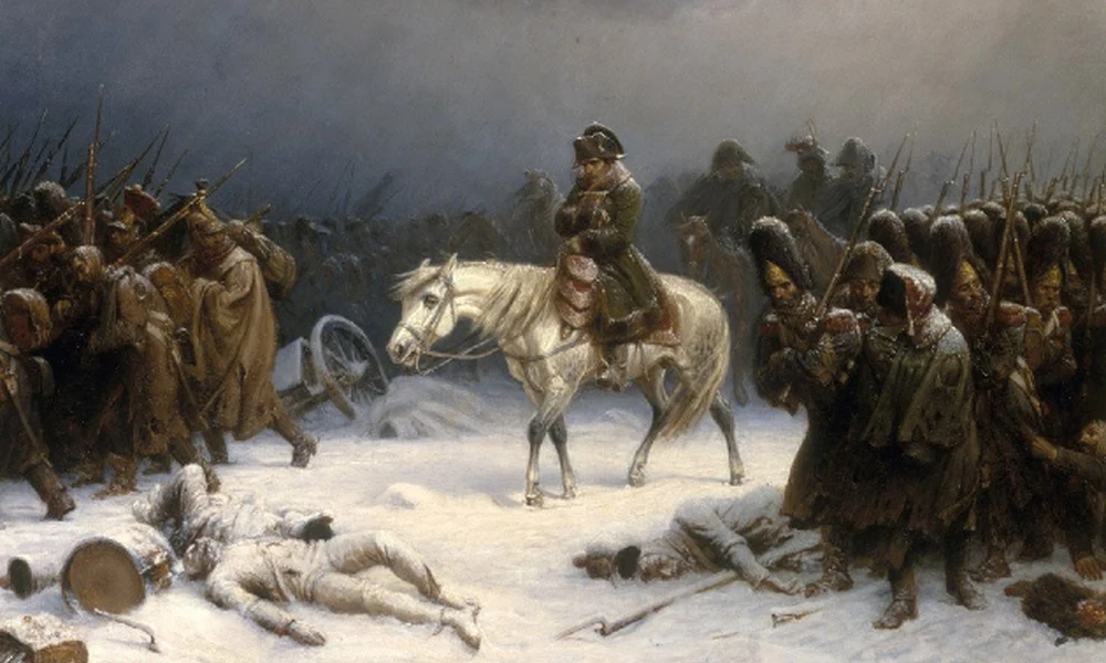 Adolph Northen: Napóleon visszavonulása Moszkvából 