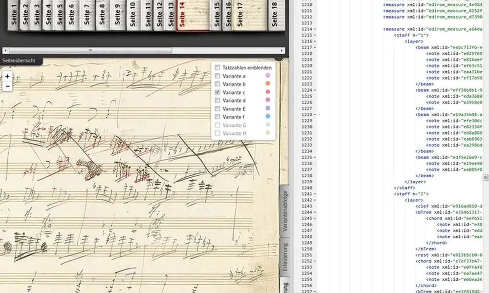 Digitálisan rekonstruálták Beethoven szétszóródott vázlatfüzetét