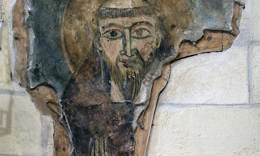 Szent Ferenc portréját ábrázoló töredék, 13. század második negyede, Verona, San Lorenzo templom