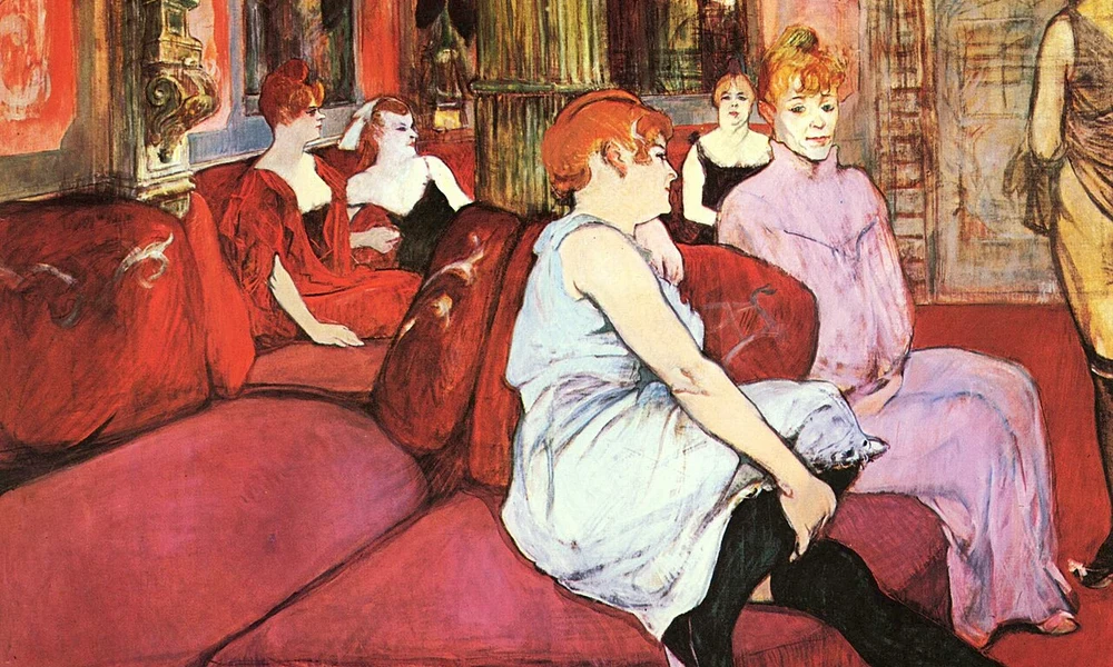 Henri de Toulouse-Lautrec: A Rue des Moulins-i szalonban