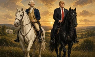 Fekete lóra ültette Trumpot a mesterséges intelligencia