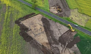 Trapéz alakú neolitikus síremléket tártak fel Szászországban