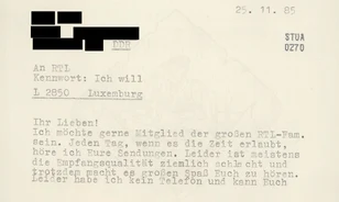 Nyugati rádióadóknak szánt rajongói leveleket is elkobzott a Stasi