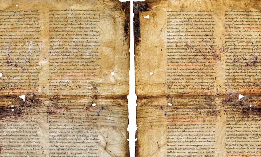 Bemutatták Szent Ágoston újraírt zsoltármagyarázatának tizedik századi töredékét