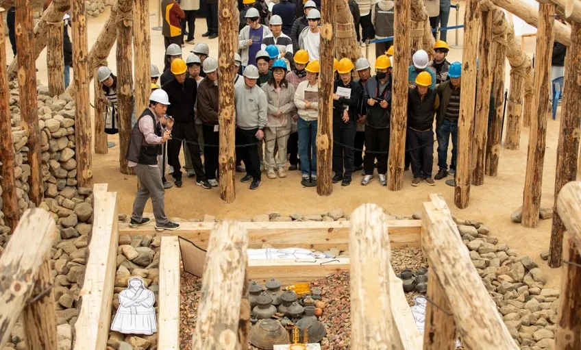 Régészek rekonstruálták egy 1550 éve eltemetett koreai hercegnő temetését