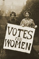 Annie Kenney, a WSPU egyik vezéralakja és Christabel Pankhurst, Emmeline Pankhurst lánya
