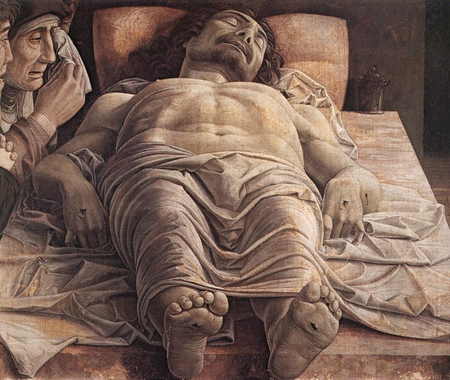 Andrea Mantegna: Halott Krisztus siratása, 1480.