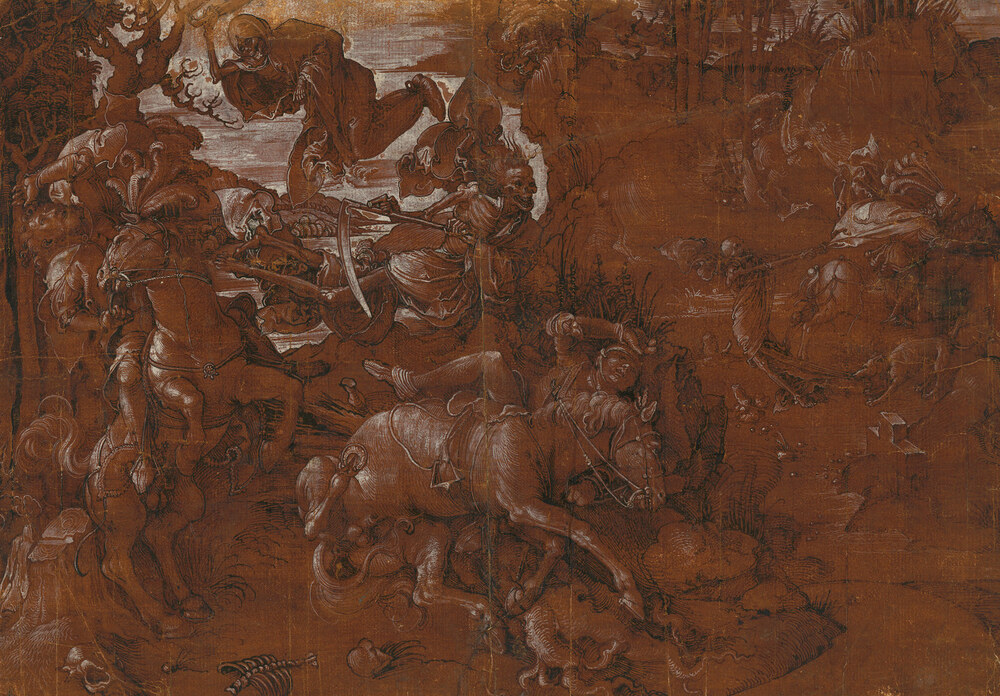 Három élő és három halott találkozása, 1495–1510 körül