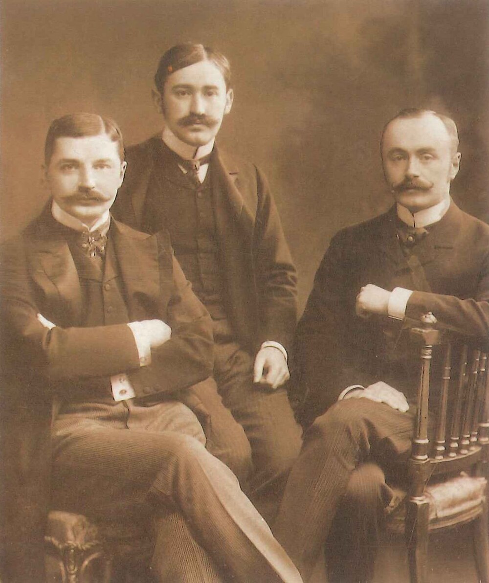 A Bob herceg szerzői: Huszka Jenő, Bakonyi Károly, Martos Ferenc (1903) (Kép forrása: Huszka Zsuzsa)
