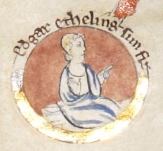 Edgar Ætheling ábrázolása egy korabeli angol kódexen