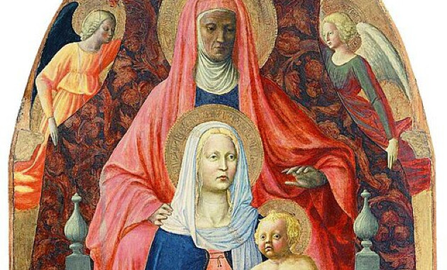 Szent Anna Szűz Máriával és a gyermek Jézussal (Forrás: Wikipédia / Közkincs)
