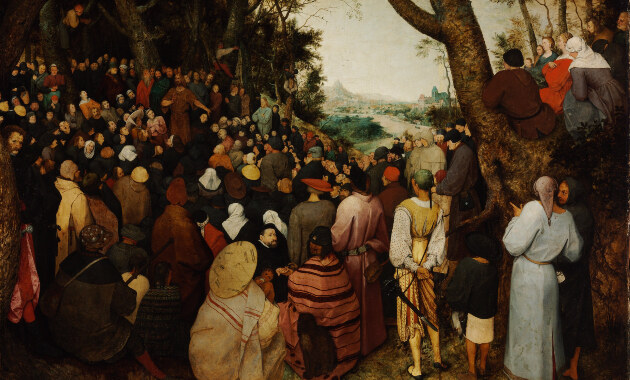 Pieter Bruegel: Keresztelő Szent János prédikációja (Forrás: Szépművészeti Múzeum / Régi Képtár Gyűjtemény)
