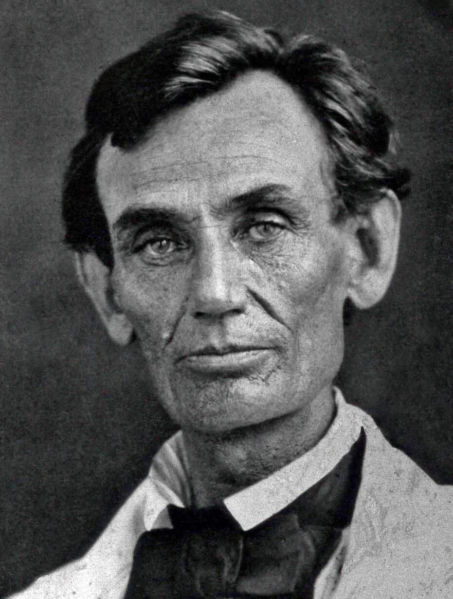 Abraham Lincoln 1858-ban.