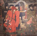 Shakespeare VI. Henrik című drámájának rózsakerti jelenete Henry Arthur Payne festményén (kép forrása: Wikimedia Commons)