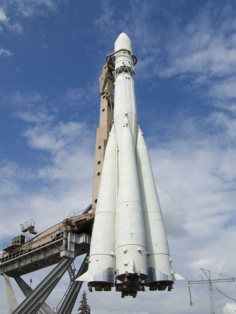 A rakéta kiállított másolata napjainkban (kép forrása: wikipédia / Sergei Arssenev / CC BY-SA 4.0)