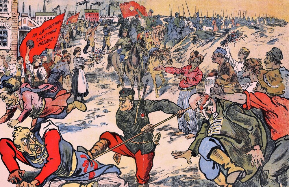 A lengyelek elleni harcra buzdító bolsevik propagandaplakát