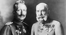 II. Vilmos német császár és Ferenc József közös portréja (1914)