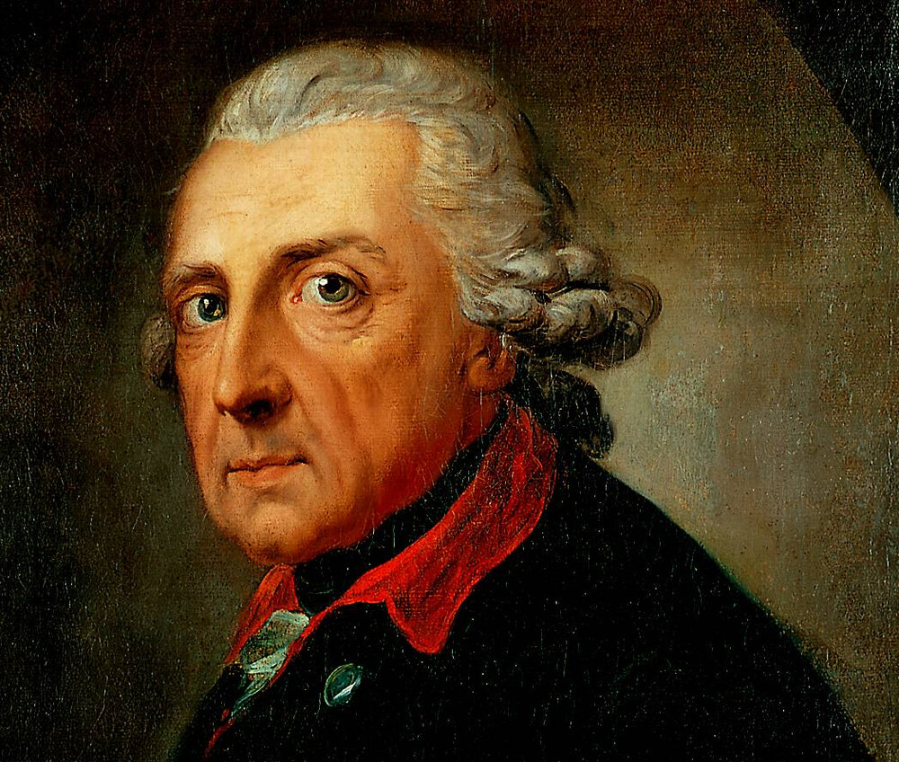 II. (Nagy) Frigyes porosz király portréja